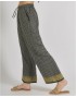  Ble 5-41-514-0194 Γυναικεία Παντελόνα σε Μαύρ/Μπεζ χρώμα (28% silk/72% crepe) με δύο λοξές τσέπες